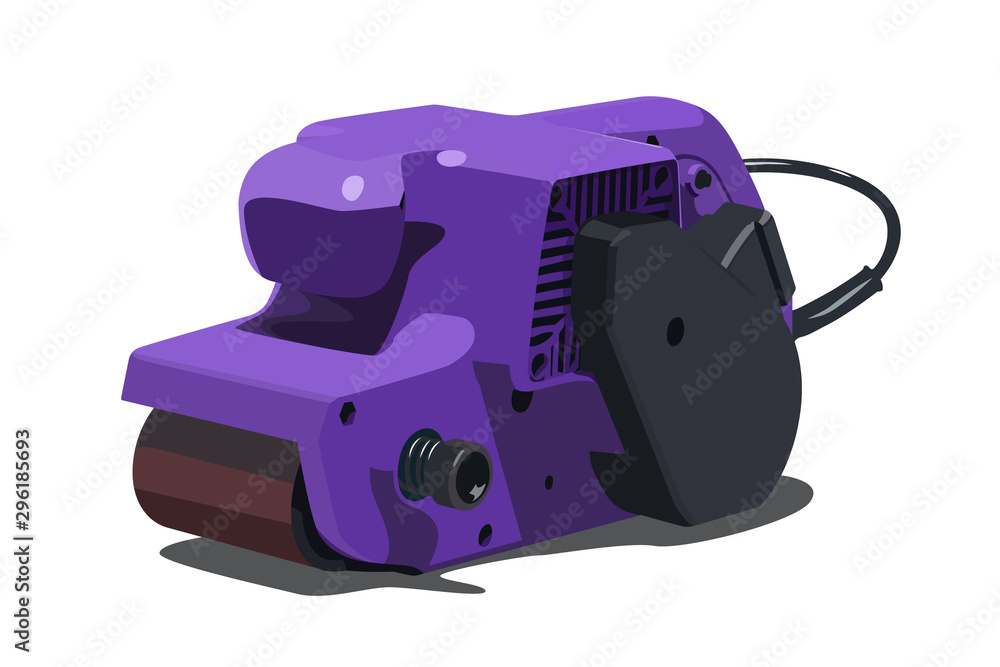 Fototapeta premium belt sander realistic vector illustration isolated