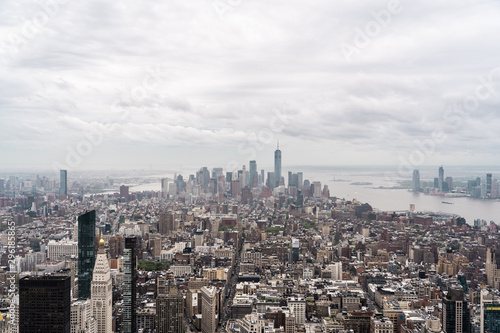 New York  New York  USA skyline  view from the Empire State building in Manhattan  architecture photography