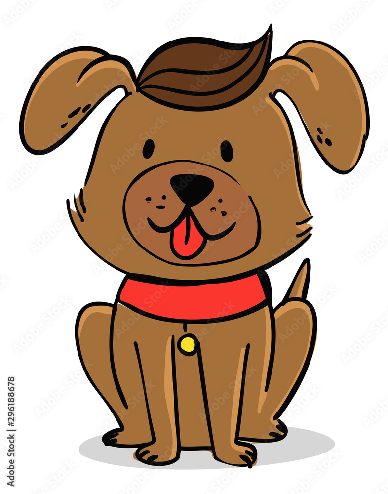 Cute Brown Puppy Sitting Cute Brown Puppy Sitting