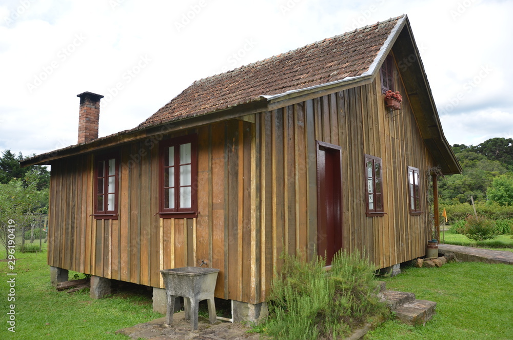 Typical house in the countryside of Rio Grande do Sul - Brazil Typical house in the countryside of Rio Grande do Sul - Brazil