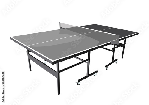 ping pong table grey vector