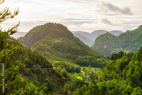 Norway scenic mountain landscape.