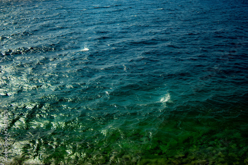 texture of the sea surface, the late summer, the northern Mediterranean