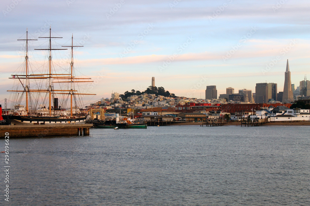 The vessel and the city by the bay