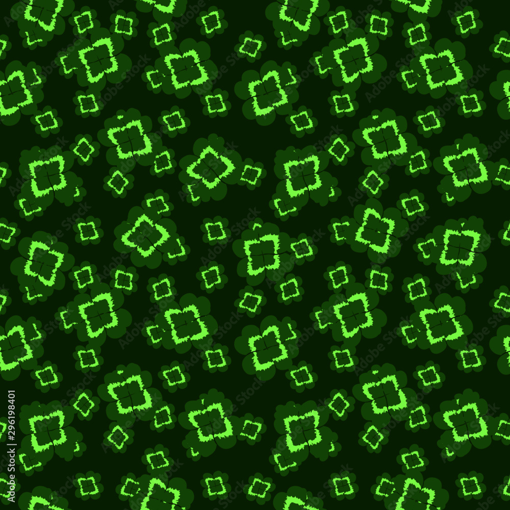 clover pattern green vector illustration clover pattern green vector illustration