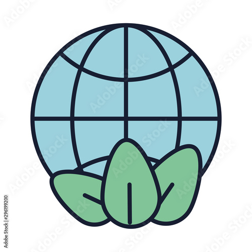 Isolated global sphere fill vector design