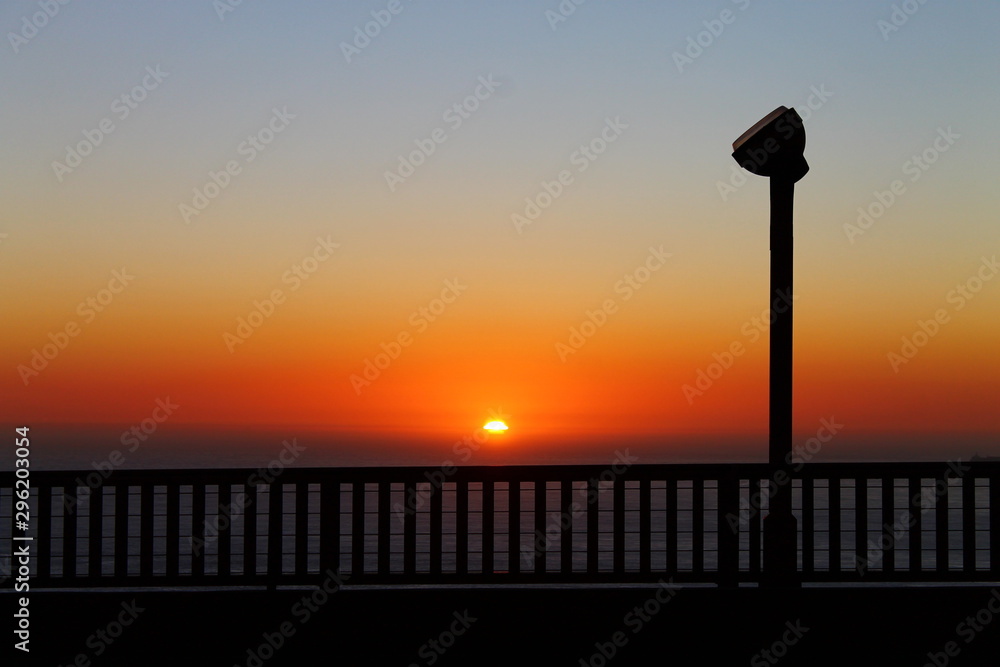 Golden Gate red sunset