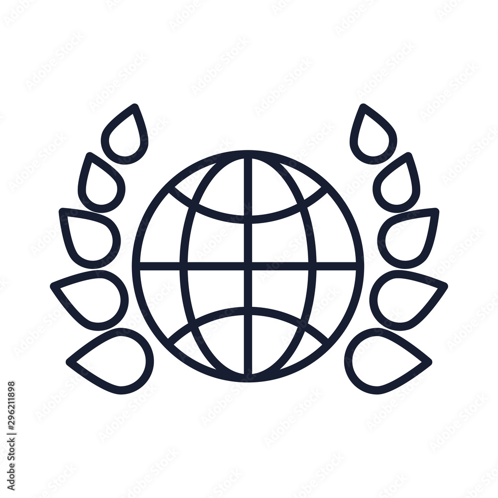 Isolated global sphere fill vector design Isolated global sphere fill vector design