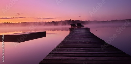 Fototapeta Naklejka Na Ścianę i Meble -  Sunrise on Kashwakamack Lake