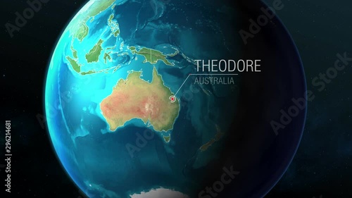 Australia - Theodore - Zooming from space to earth photo