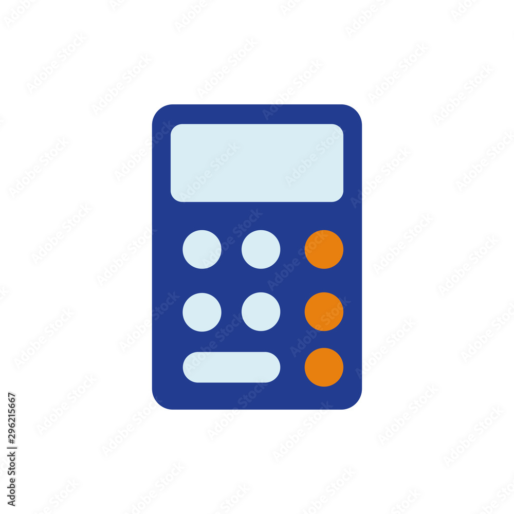 Isolated calculator icon flat vector design Isolated calculator icon flat vector design