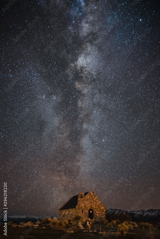 The Church of the Good Shepherd under the Milky Way