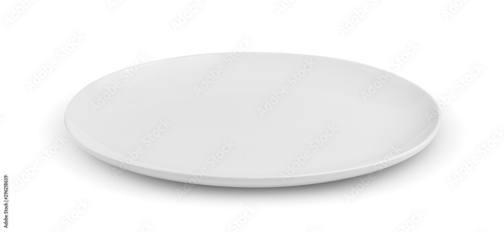 Empty plate isolated on a white background Empty plate isolated on a white background