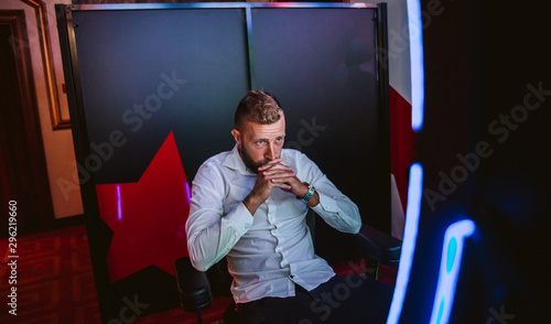 Hoping to win casino player