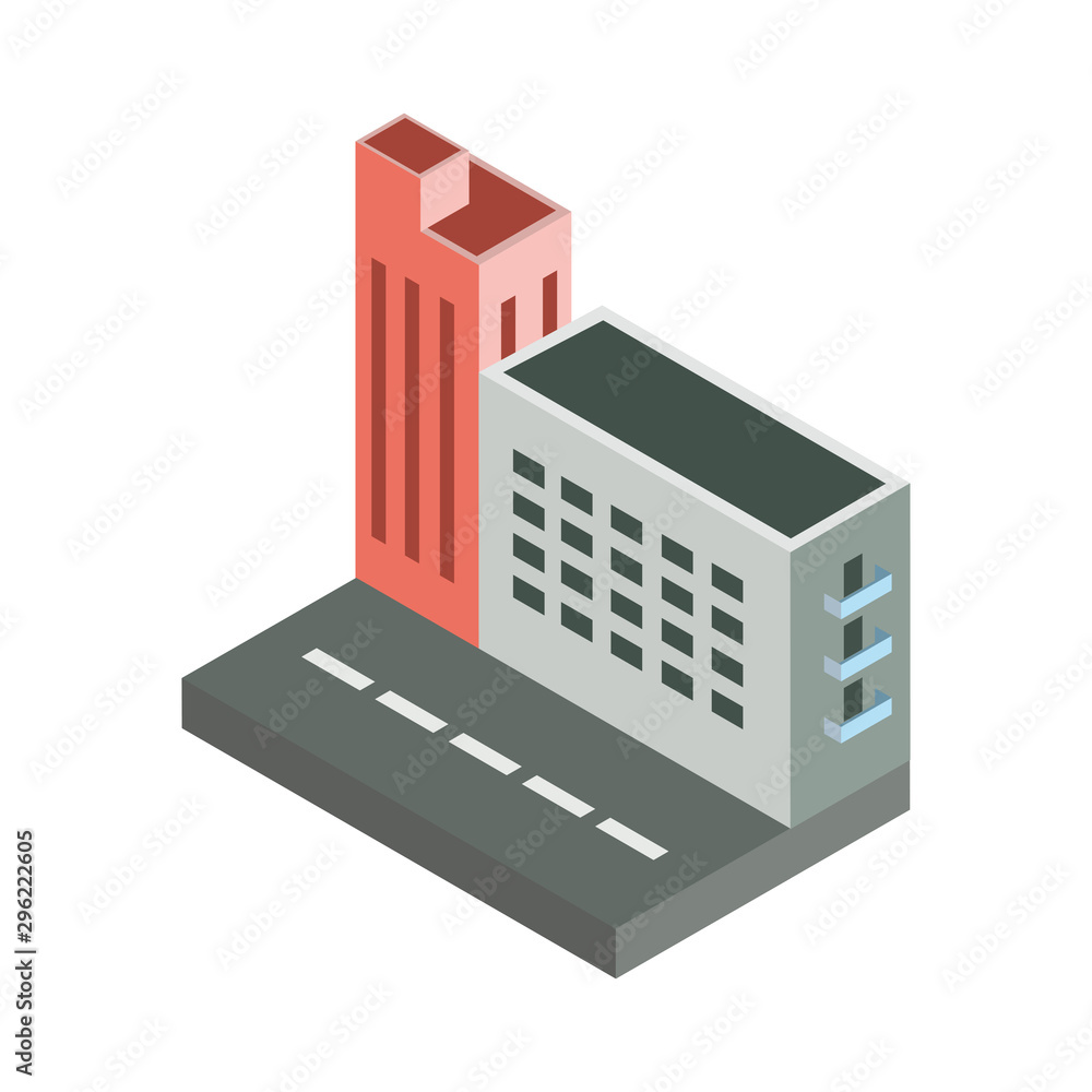 Isolated building icon isometric vector design Isolated building icon isometric vector design