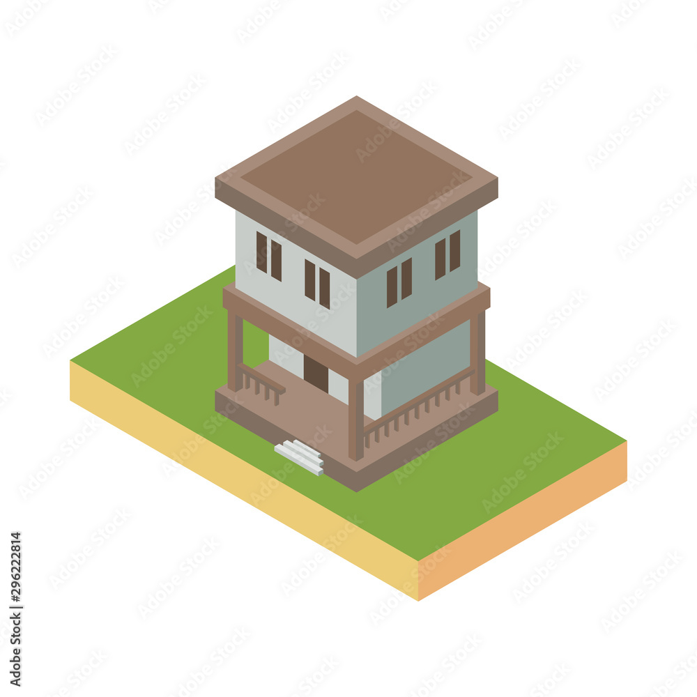 Isolated house icon isometric vector design Isolated house icon isometric vector design