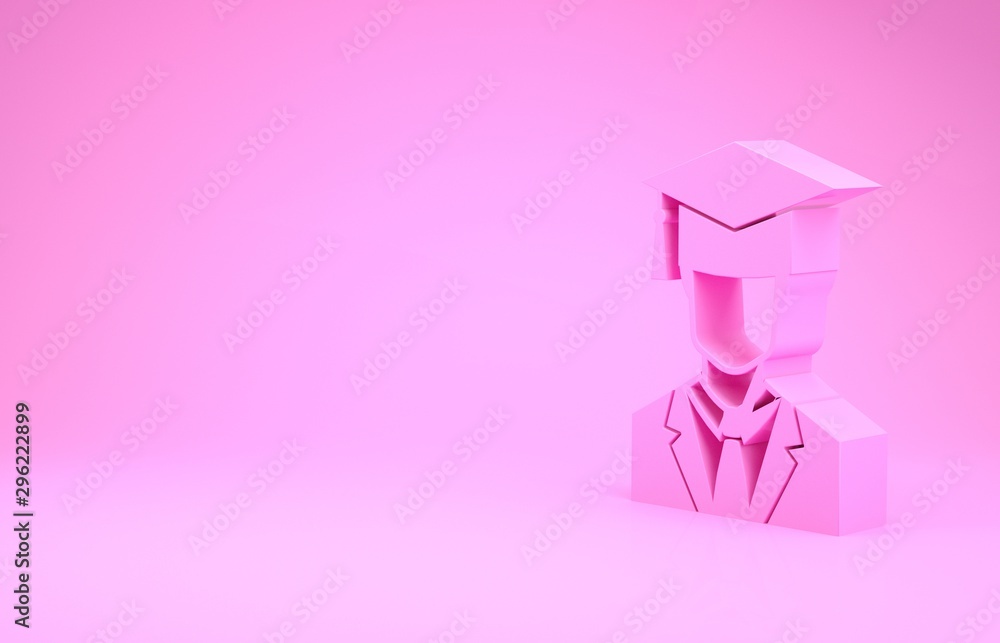 graduation background pink