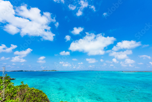 美しい宮古島の海 Beautiful beach in Miyakojima Island, Okinawa.