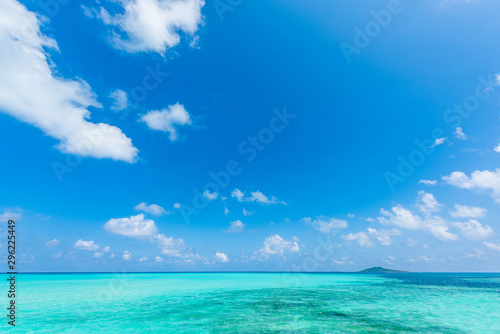 美しい宮古島の海 Beautiful beach in Miyakojima Island, Okinawa.