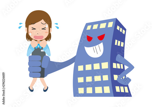 会社　ブラック企業　拘束　残業　女性