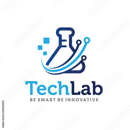 Tech Lab Logo Vector, Lab Icon, Lab Symbol