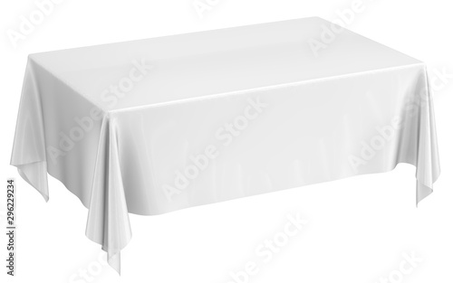 Obraz na płótnie White cloth on the table w salonie
