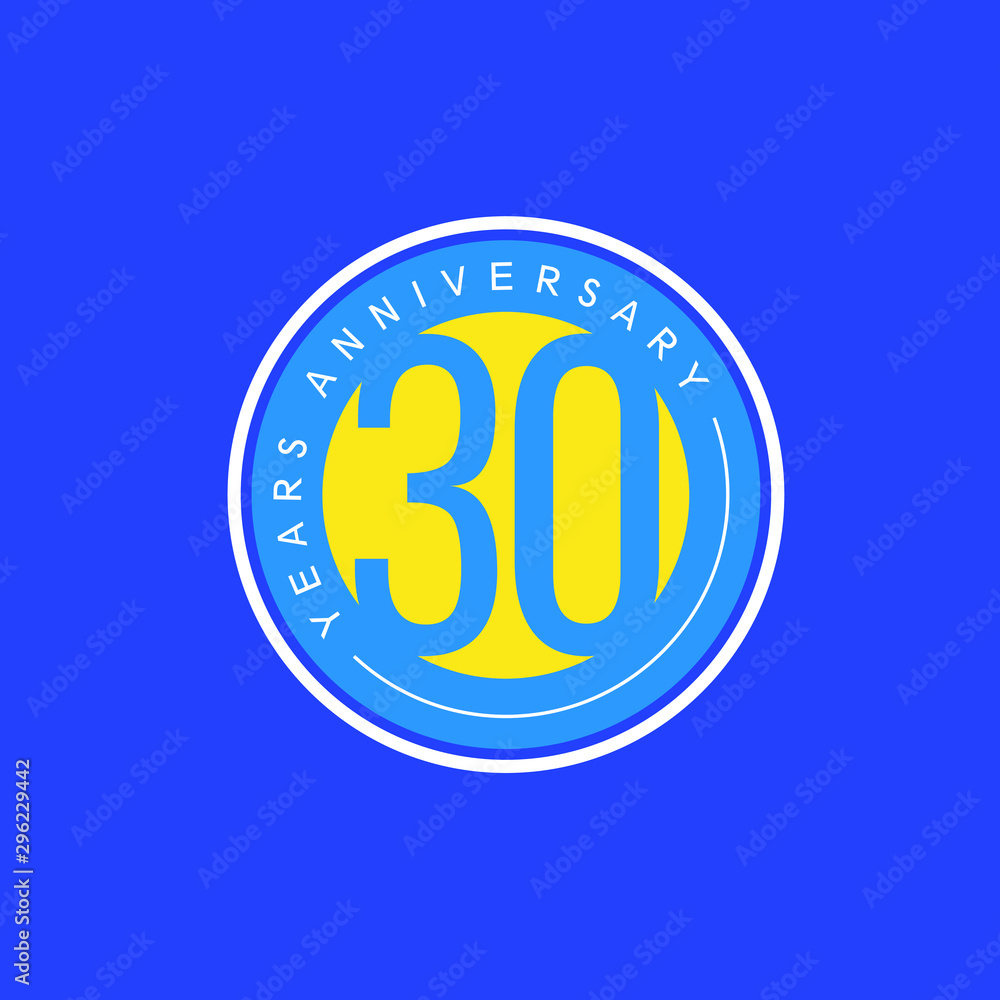 30 Year Anniversary Vector Template Design Illustration 30 Year Anniversary Vector Template Design Illustration