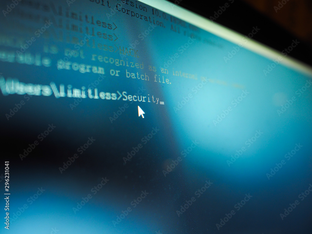 Internet crime concept. Software developer programming code Security on computer screen. Internet crime concept. Software developer programming code Security on computer screen.