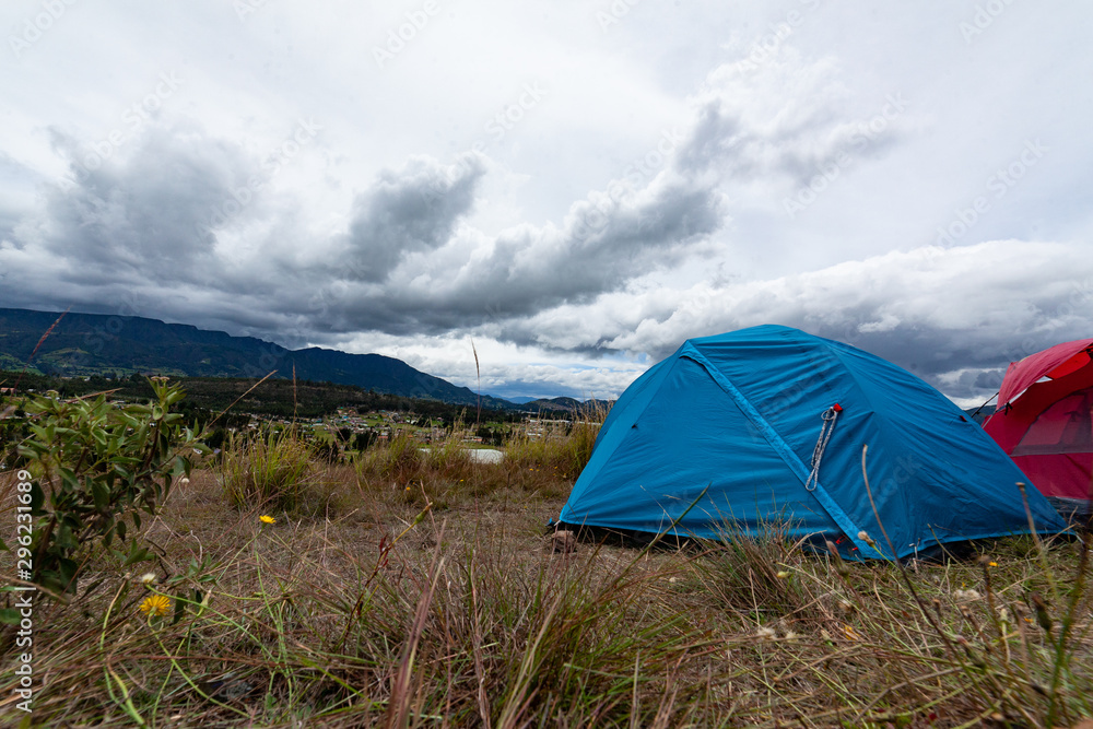 tent in forest