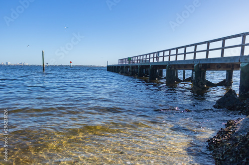 fishing bridge in Tampa Bay © steven