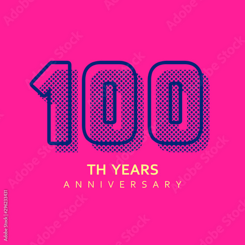 100 Year Anniversary Vector Template Design Illustration