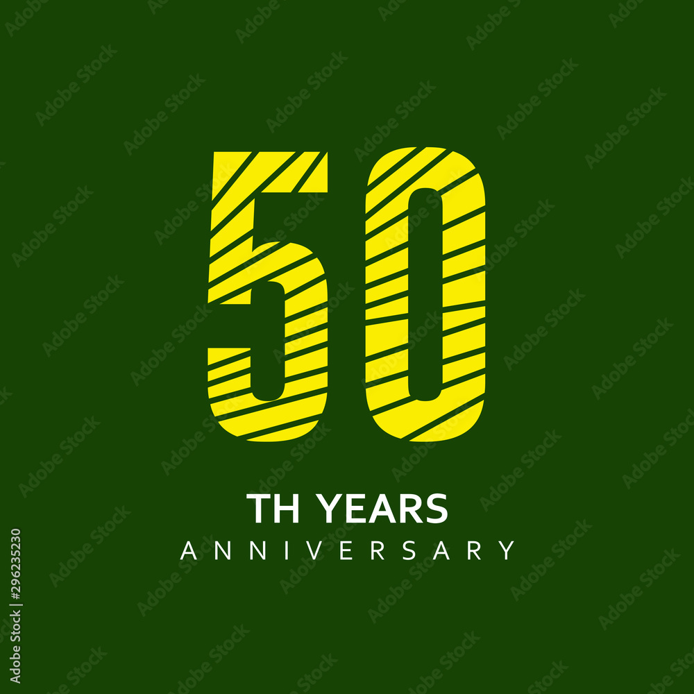 50 Year Anniversary Vector Template Design Illustration 50 Year Anniversary Vector Template Design Illustration