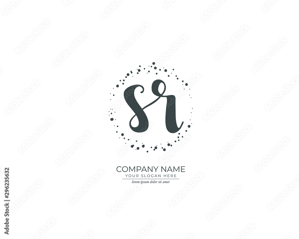 S R SR Initial handwriting logo design. Beautyful design handwritten logo for fashion, team, wedding, luxury logo. S R SR Initial handwriting logo design. Beautyful design handwritten logo for fashion, team, wedding, luxury logo.