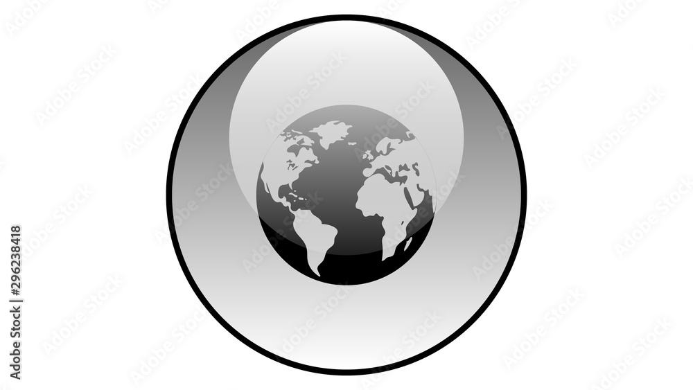 Earth icon vector design. Globe vector icon Earth icon vector design. Globe vector icon