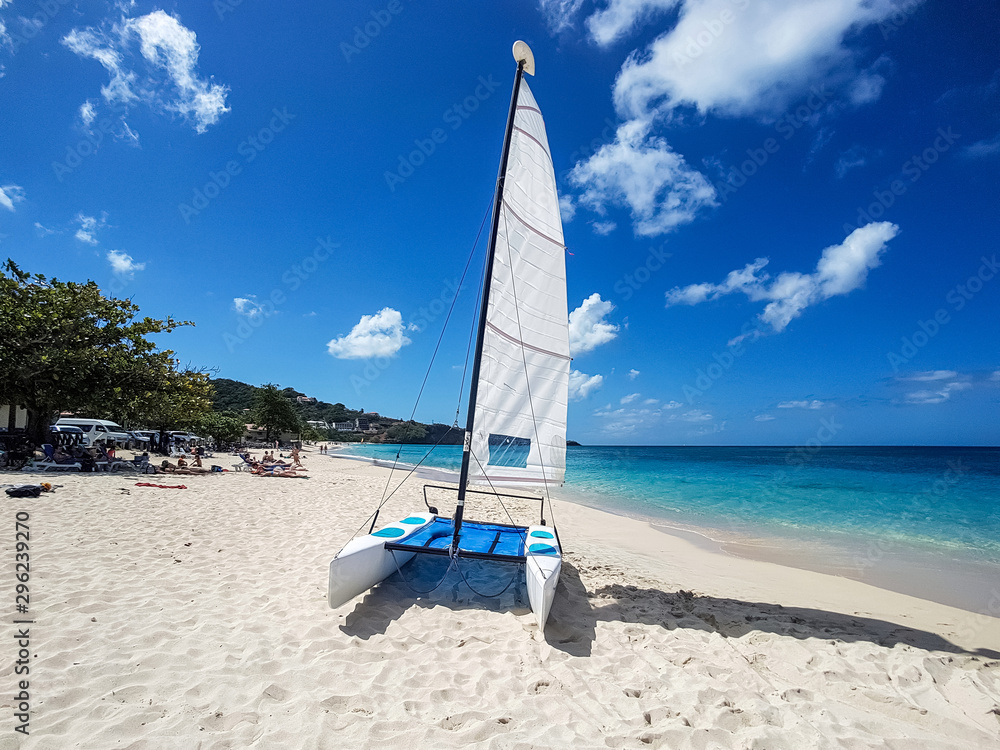 Fototapeta premium catamaran on the beach