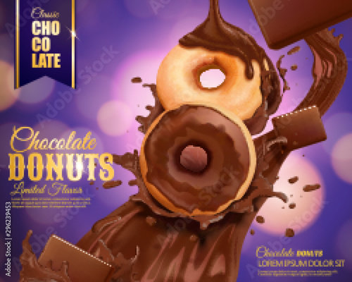 Chocolate donut ads