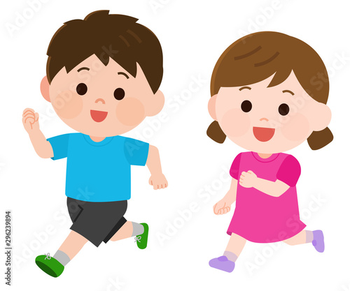 走る 男女 子供 イラスト Stock Vector Adobe Stock 走る 男女 子供 イラスト Stock Vector Adobe Stock