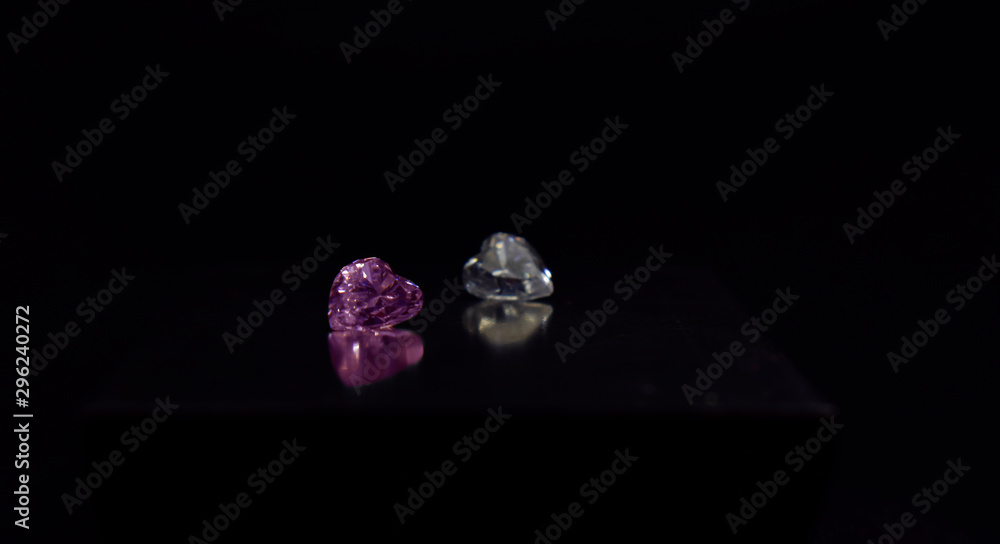  Heart colored diamonds are rare and expensive diamonds, especially pink. For making ornaments