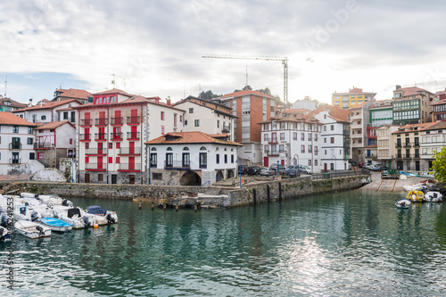 beautiful maritime town of mundaka  basque country