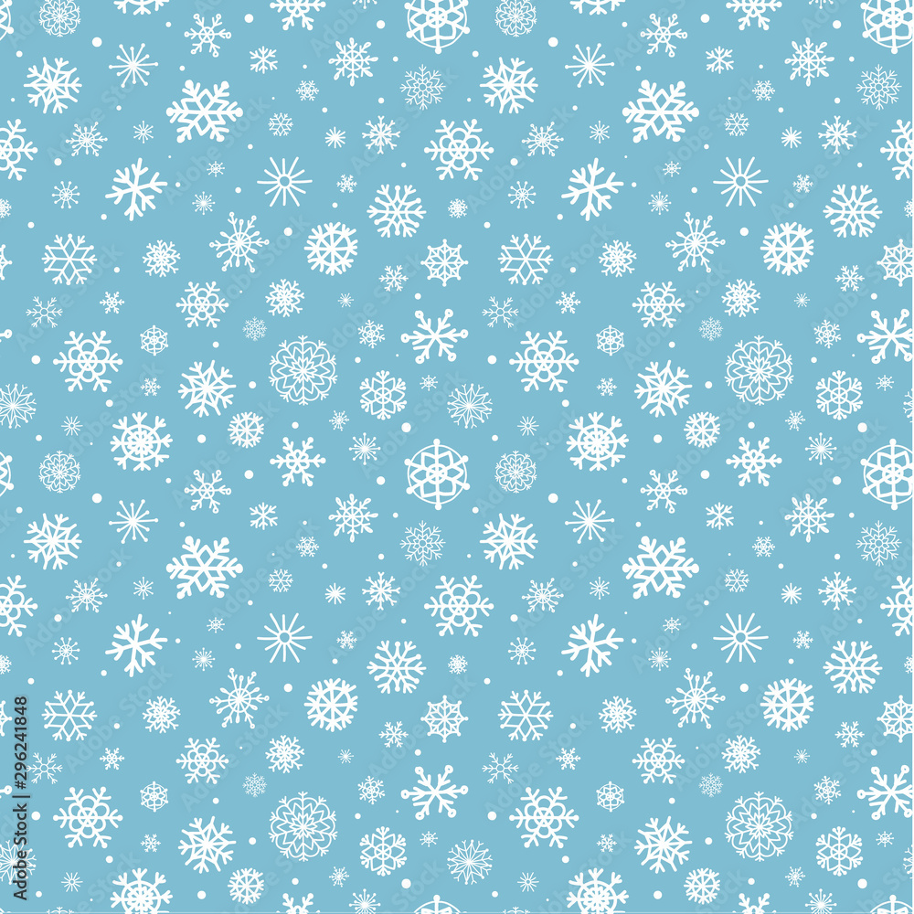 Simple snowflakes holiday seamless pattern. Vector eps10. Simple snowflakes holiday seamless pattern. Vector eps10.