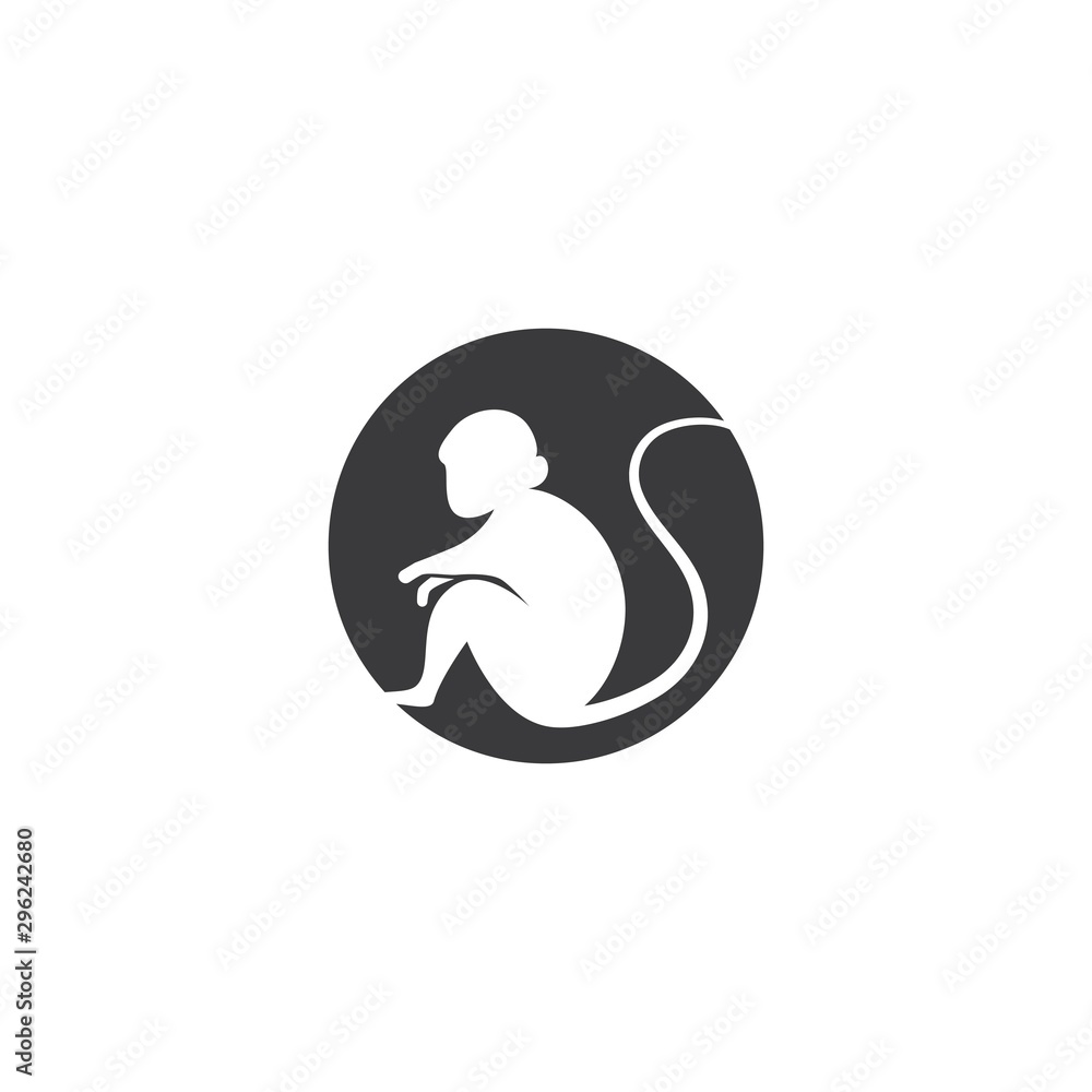 Monkey logo ilustration Monkey logo ilustration
