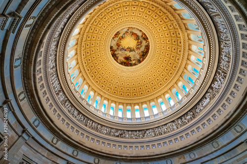 Cuadro en lienzo US Capitol Dome Rotunda Apothesis Washington DC