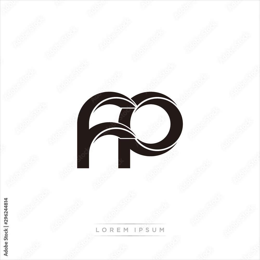 fp Initial Letter Split Lowercase Modern Monogram linked outline rounded logo fp Initial Letter Split Lowercase Modern Monogram linked outline rounded logo