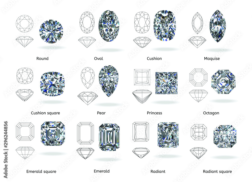 Diamond Shapes Vector Art Graphics freevector