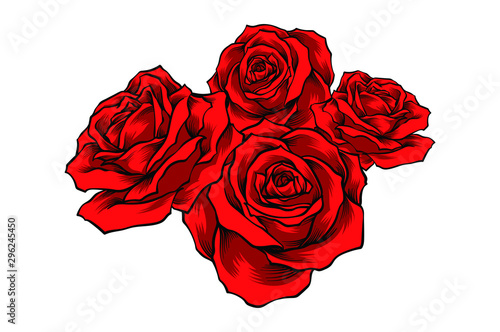 Amazing Detailed Rose Flower Vector - EPS10