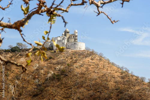 Monsoon Palace or Sajjan Garh Palace on the hill in Udaipur. India photo