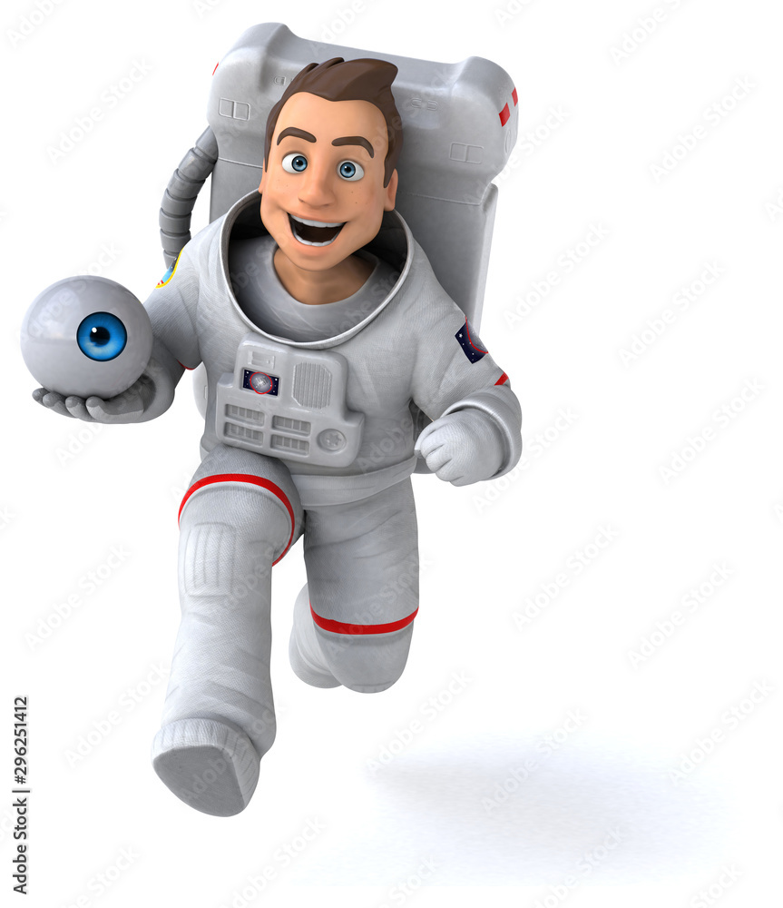 Fun astronaut - 3D Illustration Fun astronaut - 3D Illustration