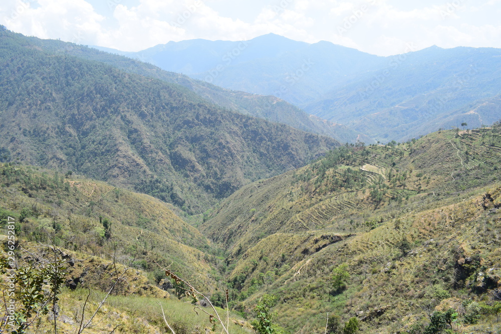 Beautiful landscape in eastern part of Nepal hillside
