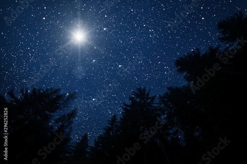 The star indicates the christmas of Jesus Christ. © vovan
