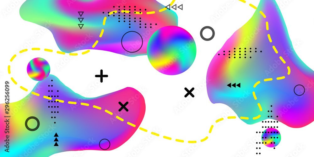 Fototapeta premium Summer sound poster.